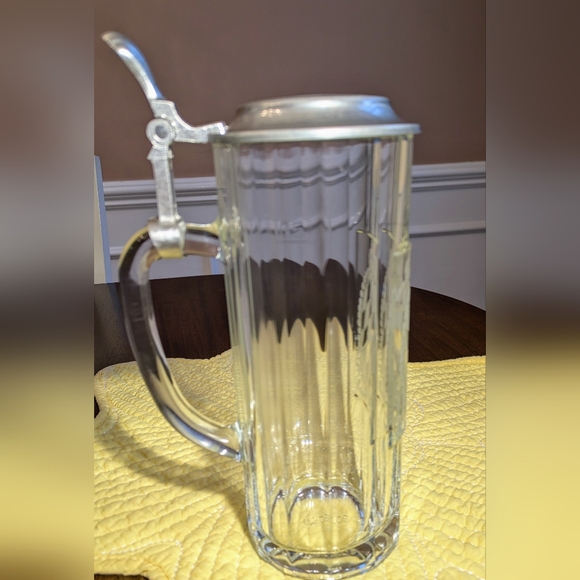 Vintage Sahm Beer Stein coat of arms Pewter hinged Lid Design By Domex 9… - Picture 4 of 7